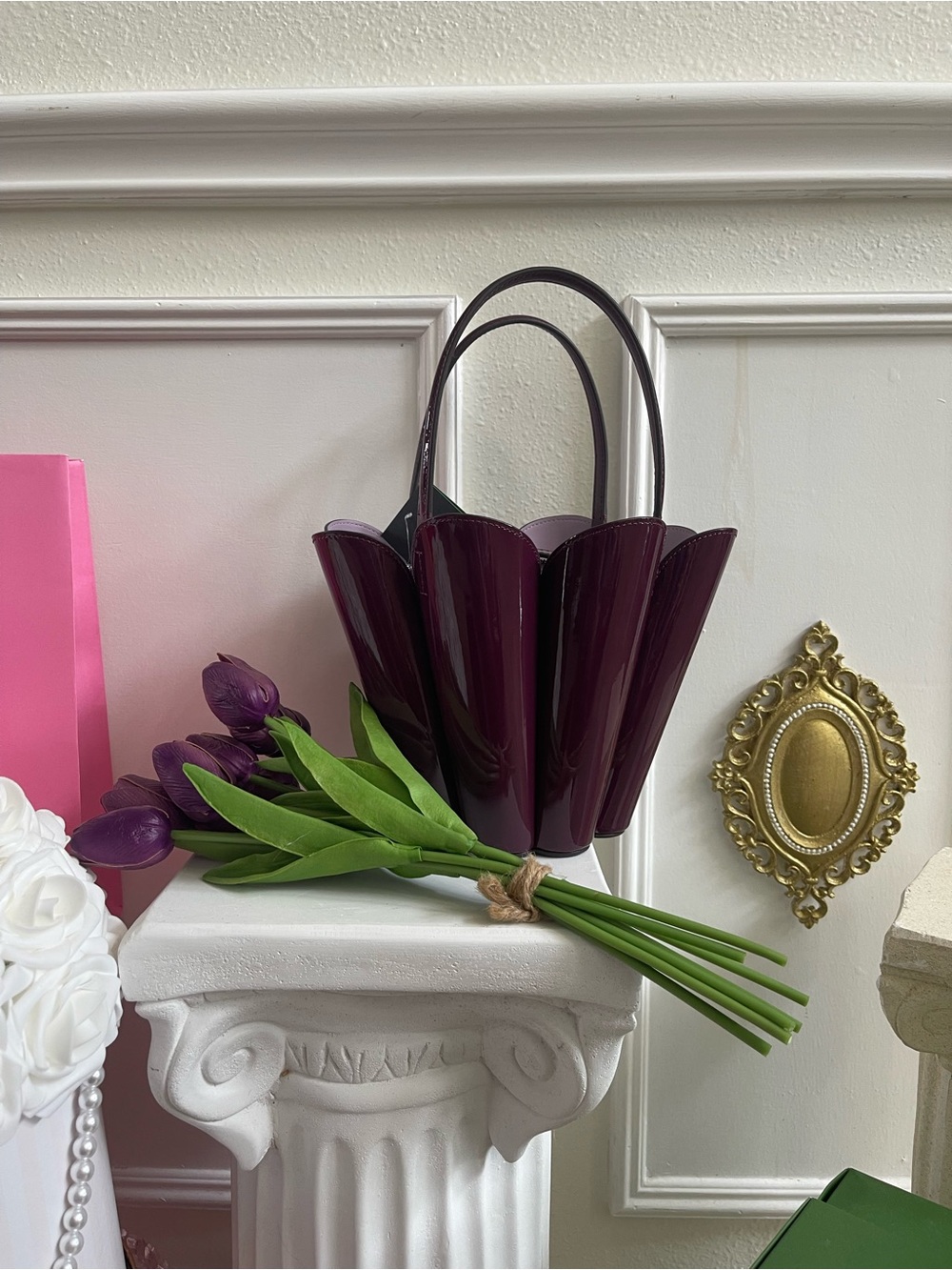 Kate Spade New York The Patent Spade Flower Bucket Bag Novelty - Picture 9 of 16